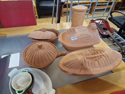 LOT OF TERRACOTTA COOKWARE