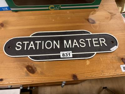 STATION MASTER SIGN