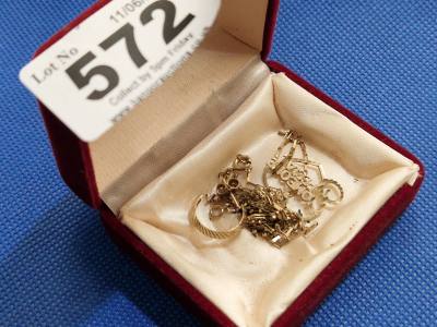 BOX OF 9CT GOLD (2.9 GRAMS)