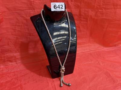 VINTAGE SILVER ROPE NECKLACE