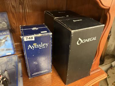 2 X DONEGAL + AYNSLEY VASES
