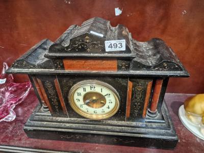 VICTORIAN MARBLE MANTLE CLOCK