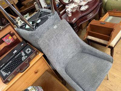 3 X FABRIC CHAIRS