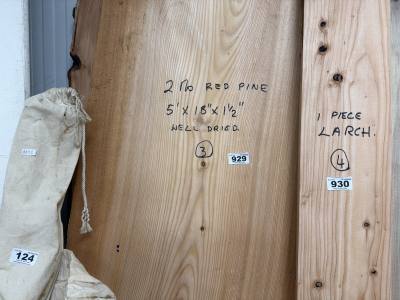2 X RED PINE PIECES (150CM)