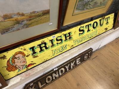 IRISH STOUT (WOODEN SIGN)