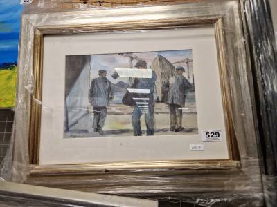 J MCDONALD WATERCOLOUR "GOING HOME"