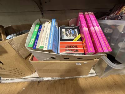 3 X BOXES OF BOOKS