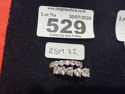2 X SILVER DRESS RINGS