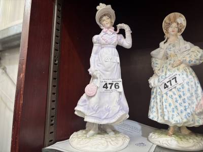 ROYAL WORCESTER FIGURE + CERTIFICATE