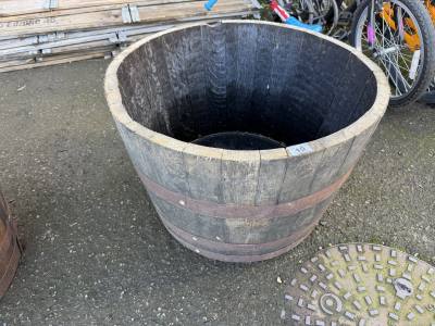 HALF BARREL PLANTER