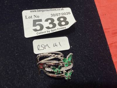 2 X SILVER DRESS RINGS