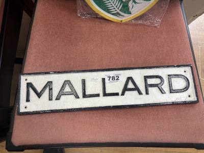 MALLARD SIGN