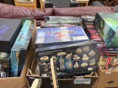 BOX OF R.P.G BOOKS + GAMES
