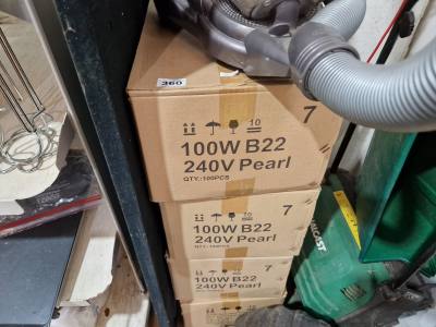 4 X BOXES OF BULBS