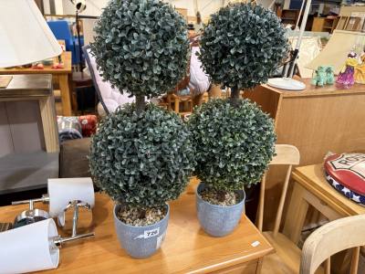 PAIR OF ARTIFICIAL PLANTS