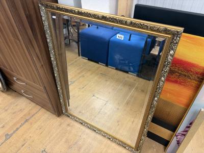 GILT OVER MANTLE MIRROR