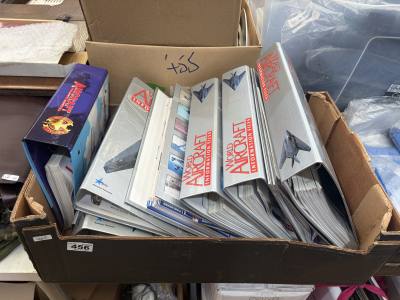 BOX OF AIRCRAFT MAGAZINES/FOLDERS