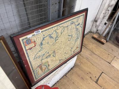 FRAMED ULSTER MAP
