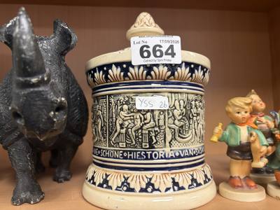 VINTAGE MARZI AND REMY CERAMIC TOBACCO JAR