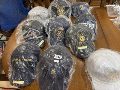 COLLECTION OF 10 AMERICAN POLICE HATS