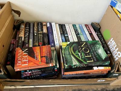 BOX OF DONNA LEON BOOKS