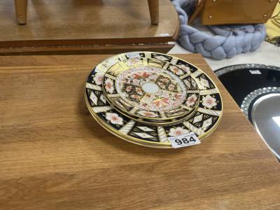 4 X ROYAL CROWN DERBY PLATES