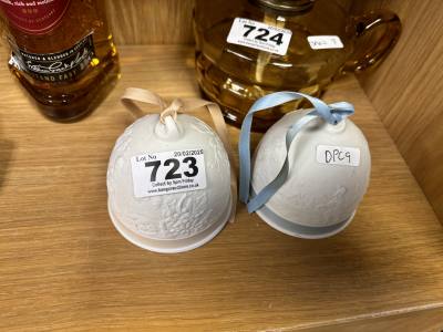PAIR OF LLADRO BELLS