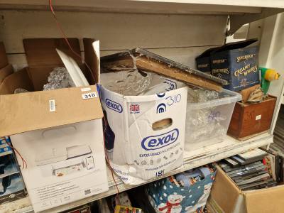 4X BOXES OF CHINA, GLASS + ODDS