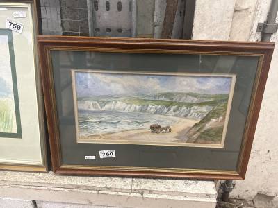 JOHN CORREY WATERCOLOUR "PORTRUSH"