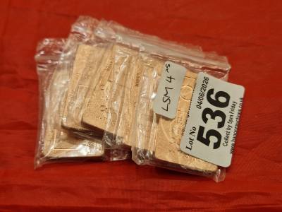 5 X 1 Oz 999 COPPER INGOTS 