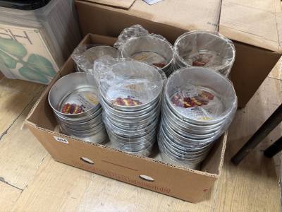 BOX OF CAKE TINS