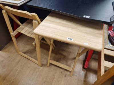 FOLDING CHAIR + STOOL