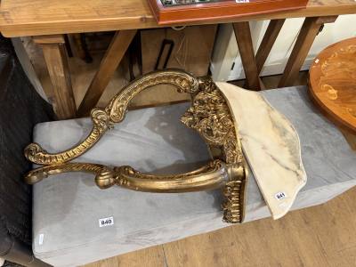 GILT WALL SHELF