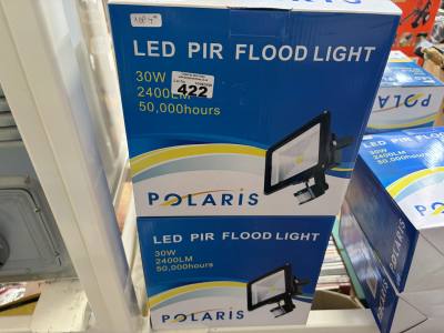 2 X PIR LED FLOOD LIGHTS