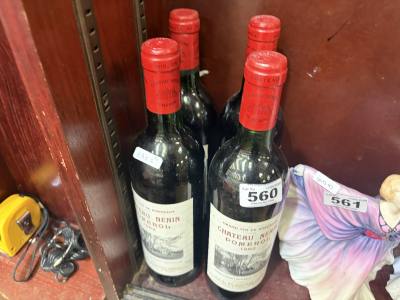 4 X BOTTLES OF CHATEAU NENIN POMEROL 1982