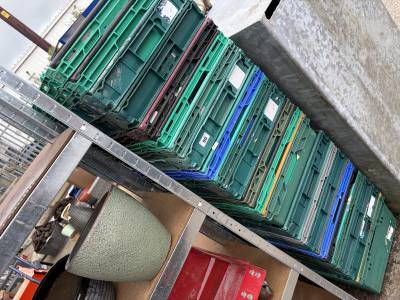 LOT OF STORAGE CRATES