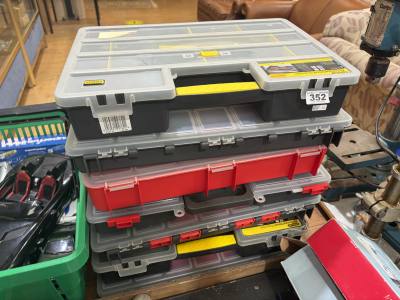 LOT OF STANLEY TOOL ORGANISERS