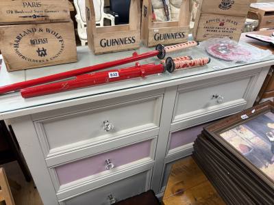 PAINTED PINE SIDEBOARD