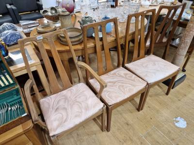 TEAK TABLE + 4 X CHAIRS