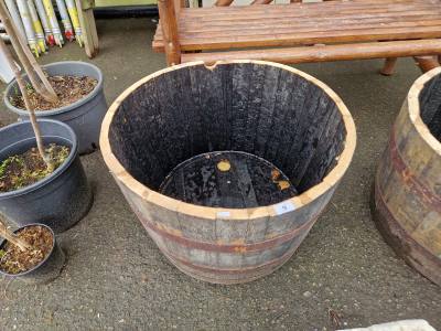 HALF BARREL PLANTER