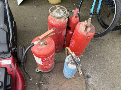 5 X FIRE EXTINGUISHERS