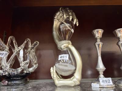 SKELETON HAND HOURGLASS