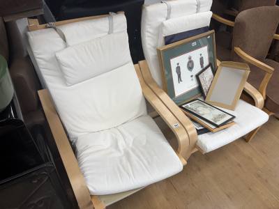 PAIR OF IKEA ARMCHAIRS