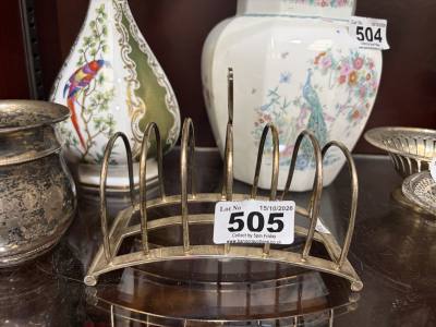BIRMINGHAM SILVER NAPKIN STAND (195 GRAMS)