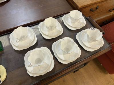 6 X SHELLEY CHINA TRIOS