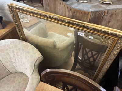 GILT OVERMANTLE MIRROR