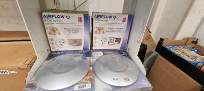 2 NEW VENTILATION FANS + COVERS