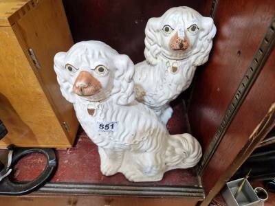 PAIR OF VINTAGE MANTLE DOGS