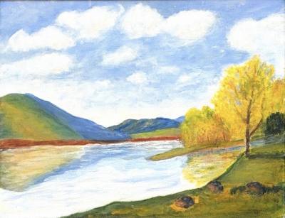 BERNARD TIGHE OIL ON BOARD (30X40)