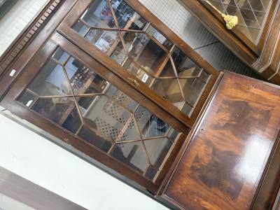 MAHOGANY BUREAU BOOKCASE